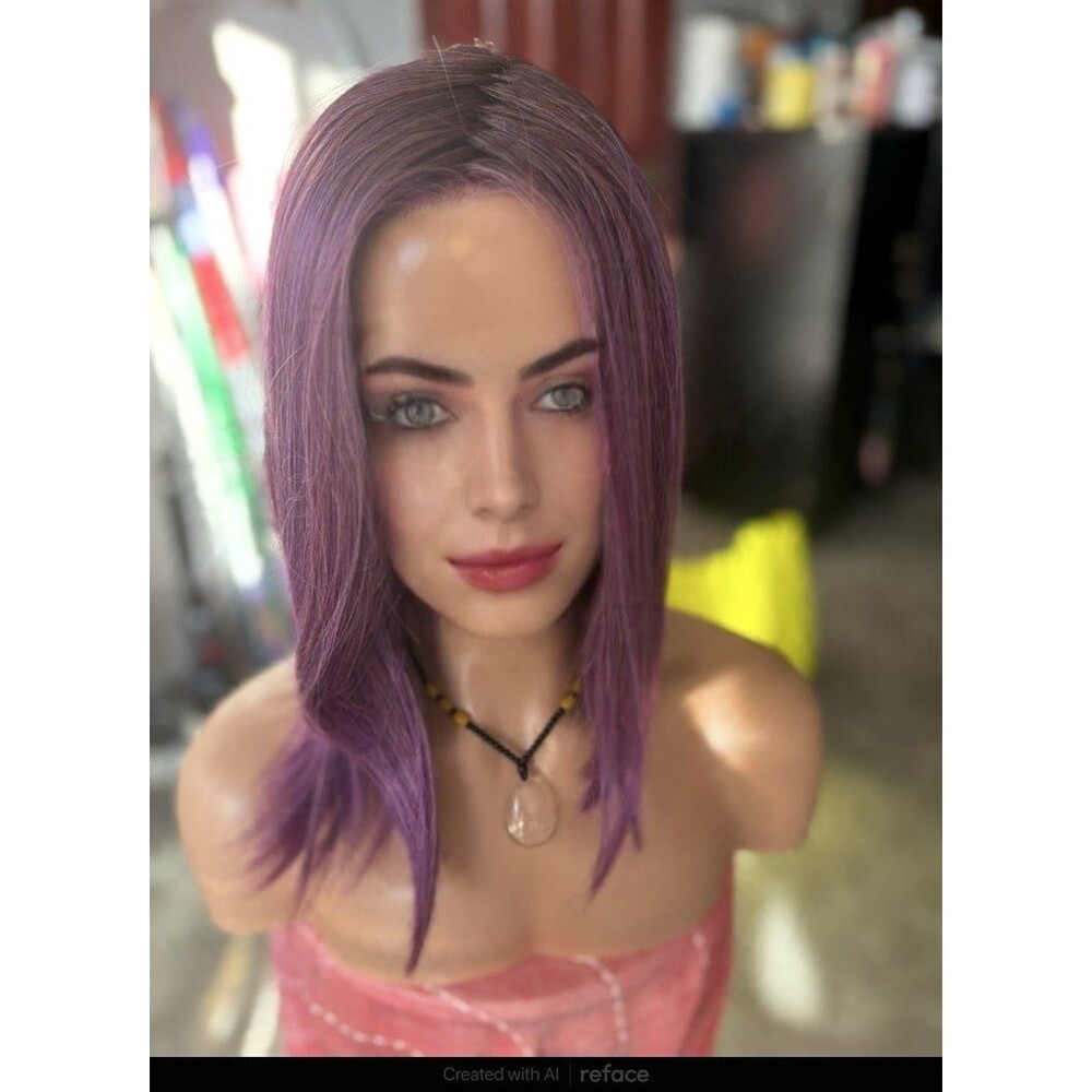 Belle tress “Ground Theory” wig in color Purple rain New